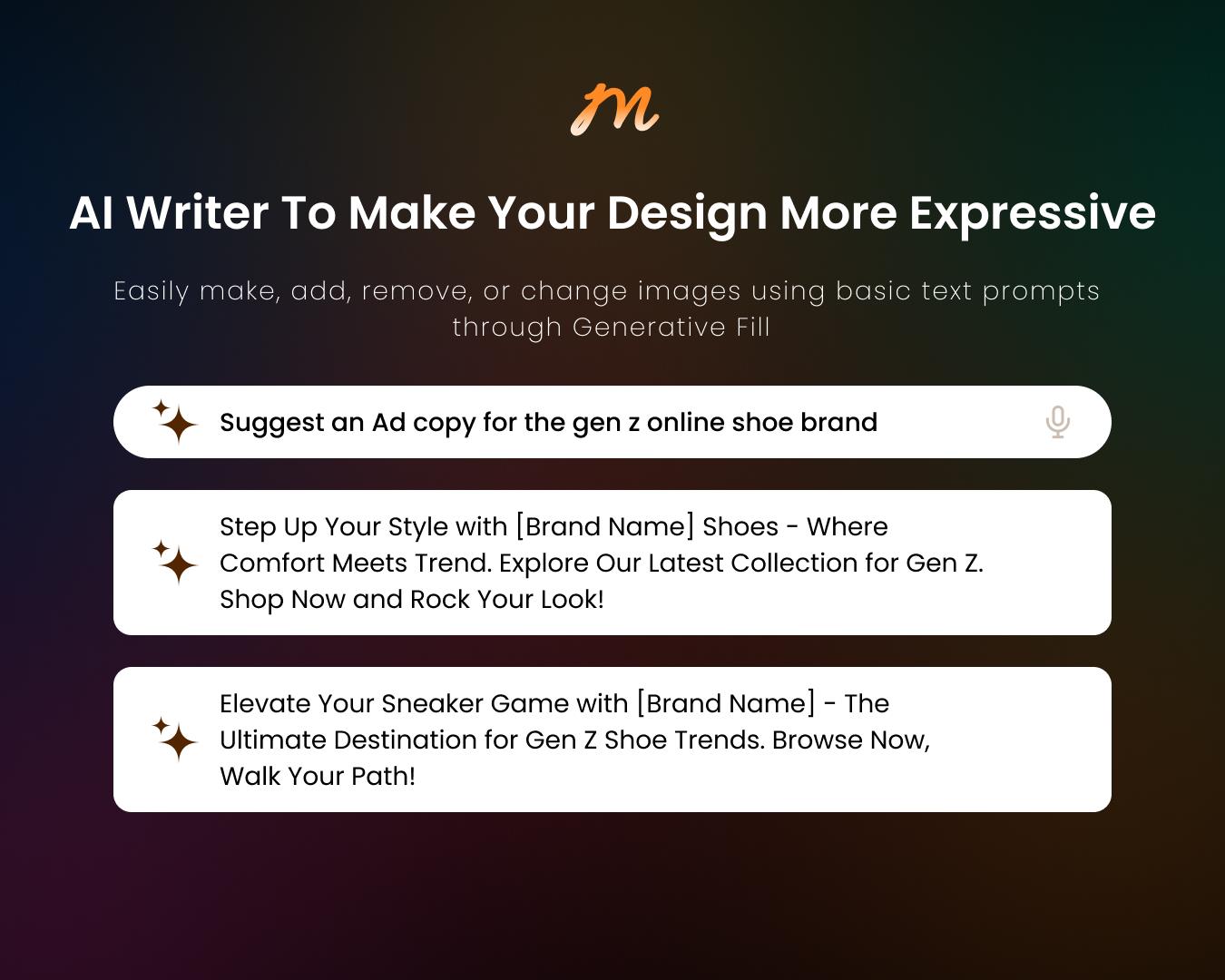 AI writer to make your design more expressive